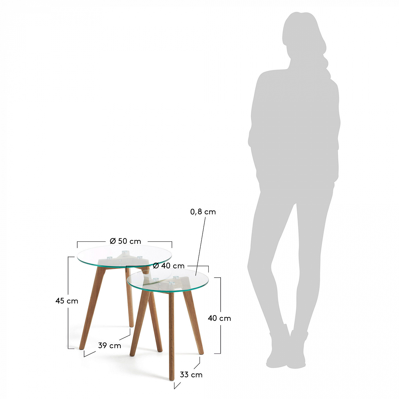 023569 Набор столиков Brick La Forma Kirb 