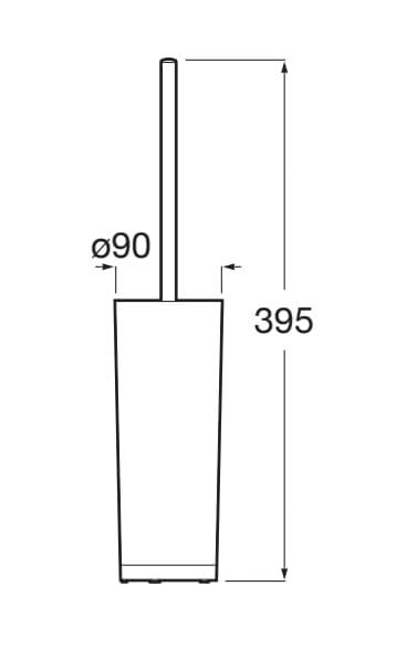 Металлическая щетка для унитаза Roca ARCH-00133049 - Вид №2