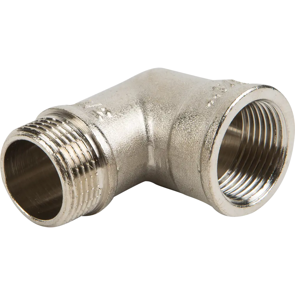 Угол Valtec, внутренняя-наружная резьба, 3/4"  никелированная латунь STLM-2064044