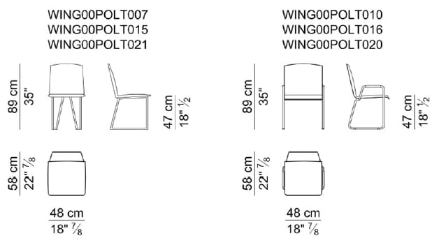 Кожаный стул для салазок i 4 Mariani ARCH-00144776 - Вид №5