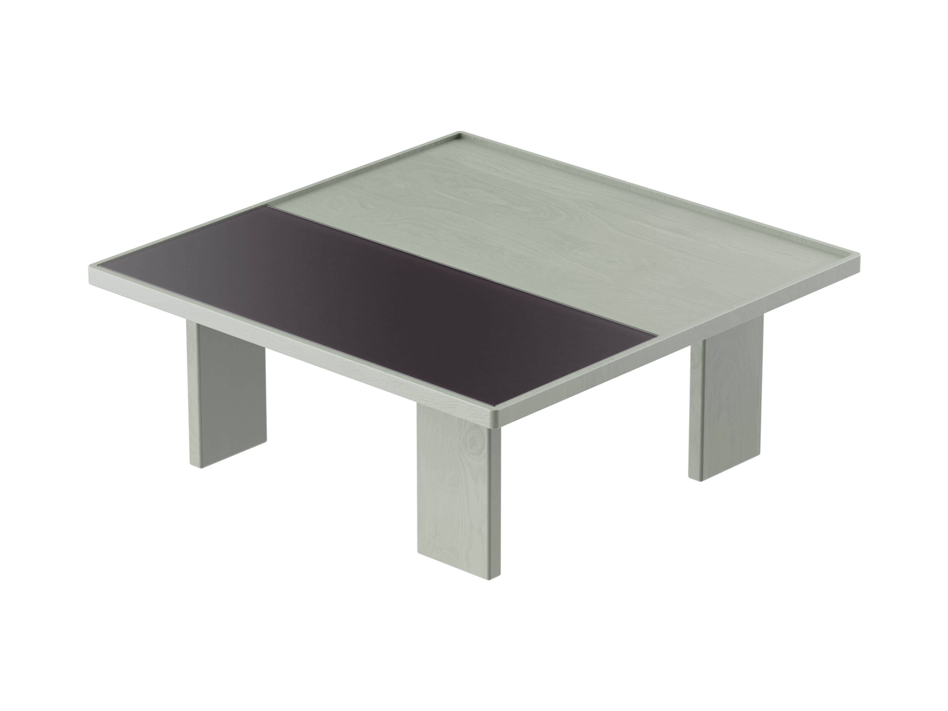 Квадратный журнальный столик из дерева и стекла Noah Living Piet ARCH-00138054 - Вид №8