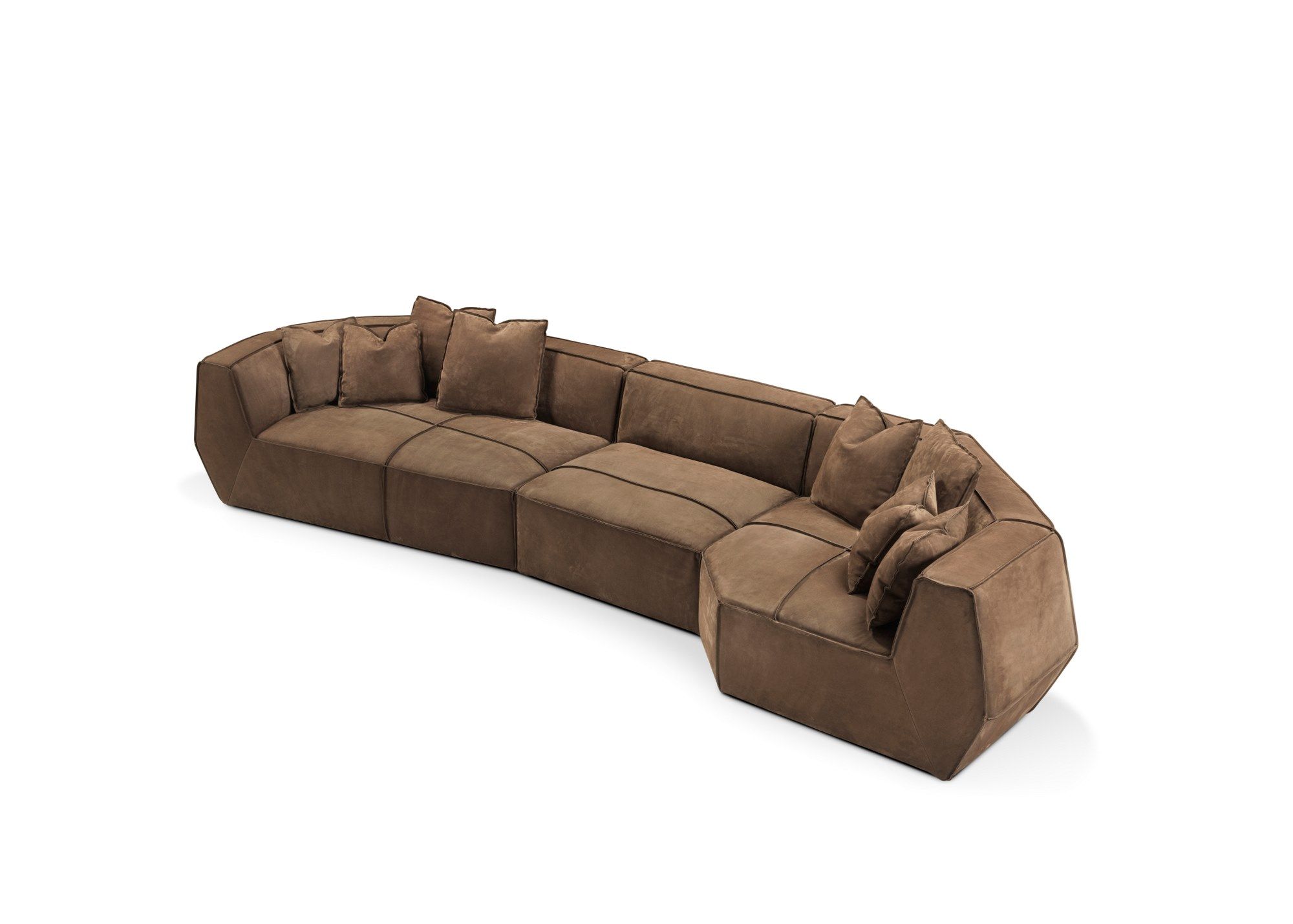 Кожаный изогнутый диван GHIDINI1961 Infinito ARCH-00089399 - Вид №20