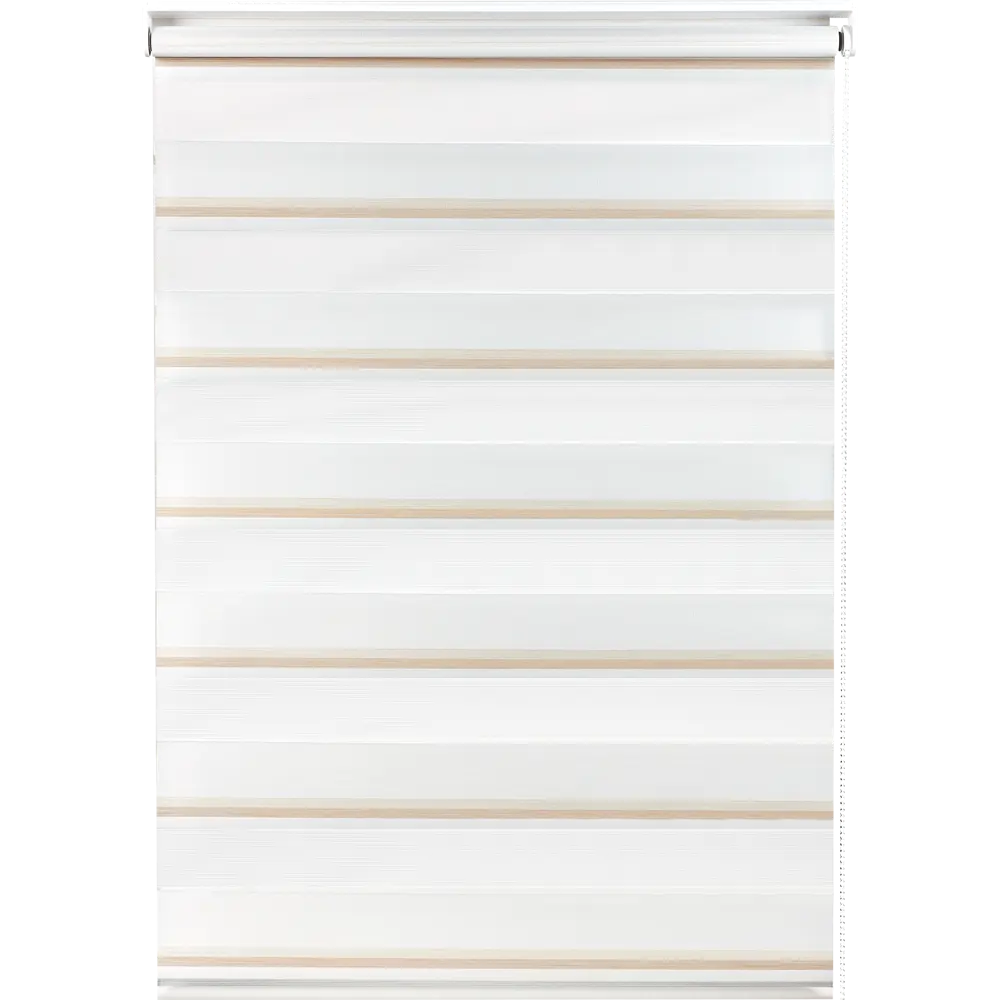 Штора рулонная день-ночь Лечче 50x160 см бежево-молочная MIAMOZA STLM-2027937