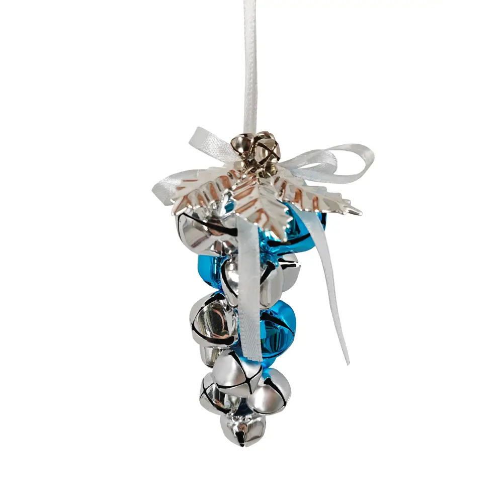 89381645 Украшение елочное «Гроздь», 14x7.5 см, цвет серебристо-голубой STLM-1385116 Santreyd  - Вид №1