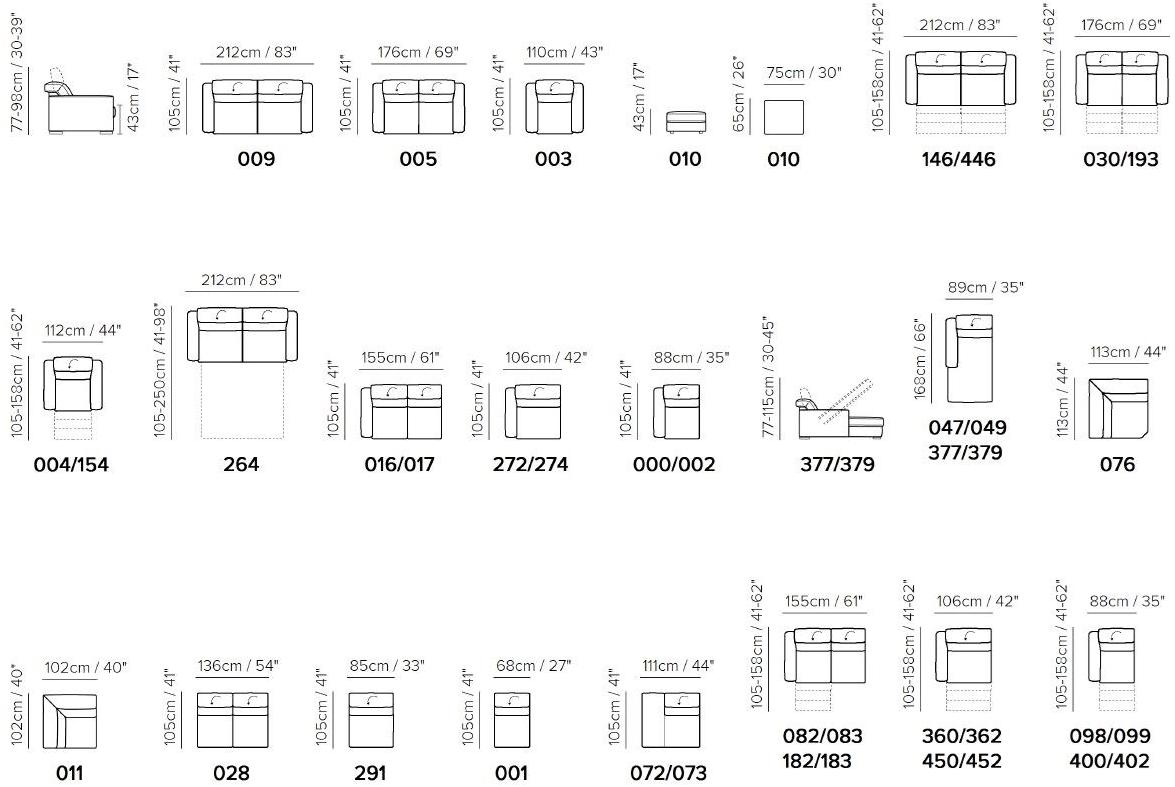 Natuzzi 2-местный тканевый диван-кровать Diesis sun-id-1363733 - Вид №3