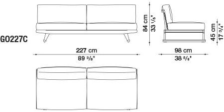 B&B Italia Outdoor Диван с шезлонгом Gio sun-id-1442753 - Вид №17