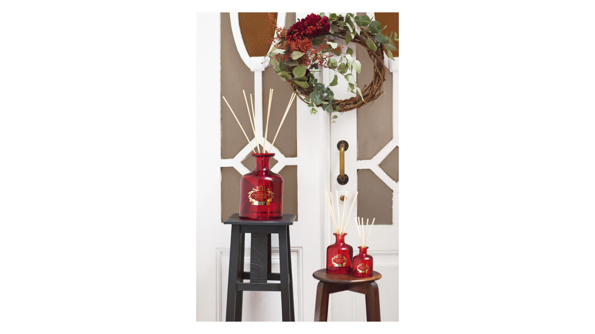 10673710 CASTELBEL Диффузор ароматический CASTELBEL Порт Кале Благородный красный 250мл, красный, стекло Стекло  - Вид №1