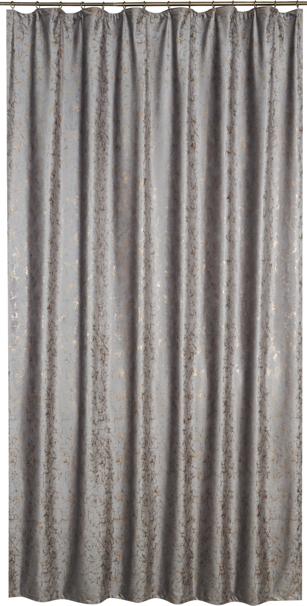 Штора бархатная на ленте Бархат пралине 200×280 см серый 84532502 Santreyd STLM-0051352