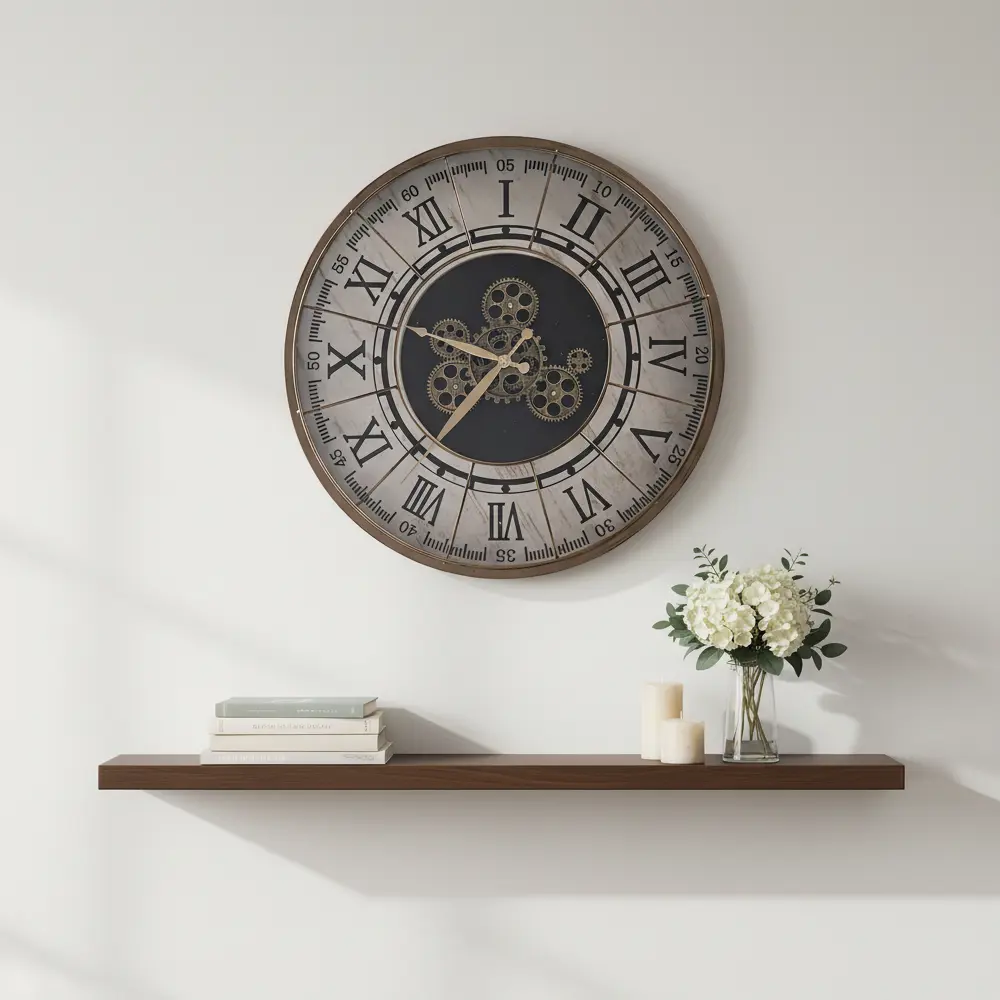 Часы настенные Dream River Рим Шестеренки круглые металл цвет бронза бесшумные ø57 см STLM-2132118 - Вид №5