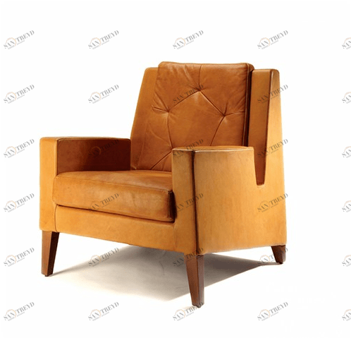 Mambo Unlimited Ideas Кожаное кресло с подлокотниками Geo sun-id-1510685