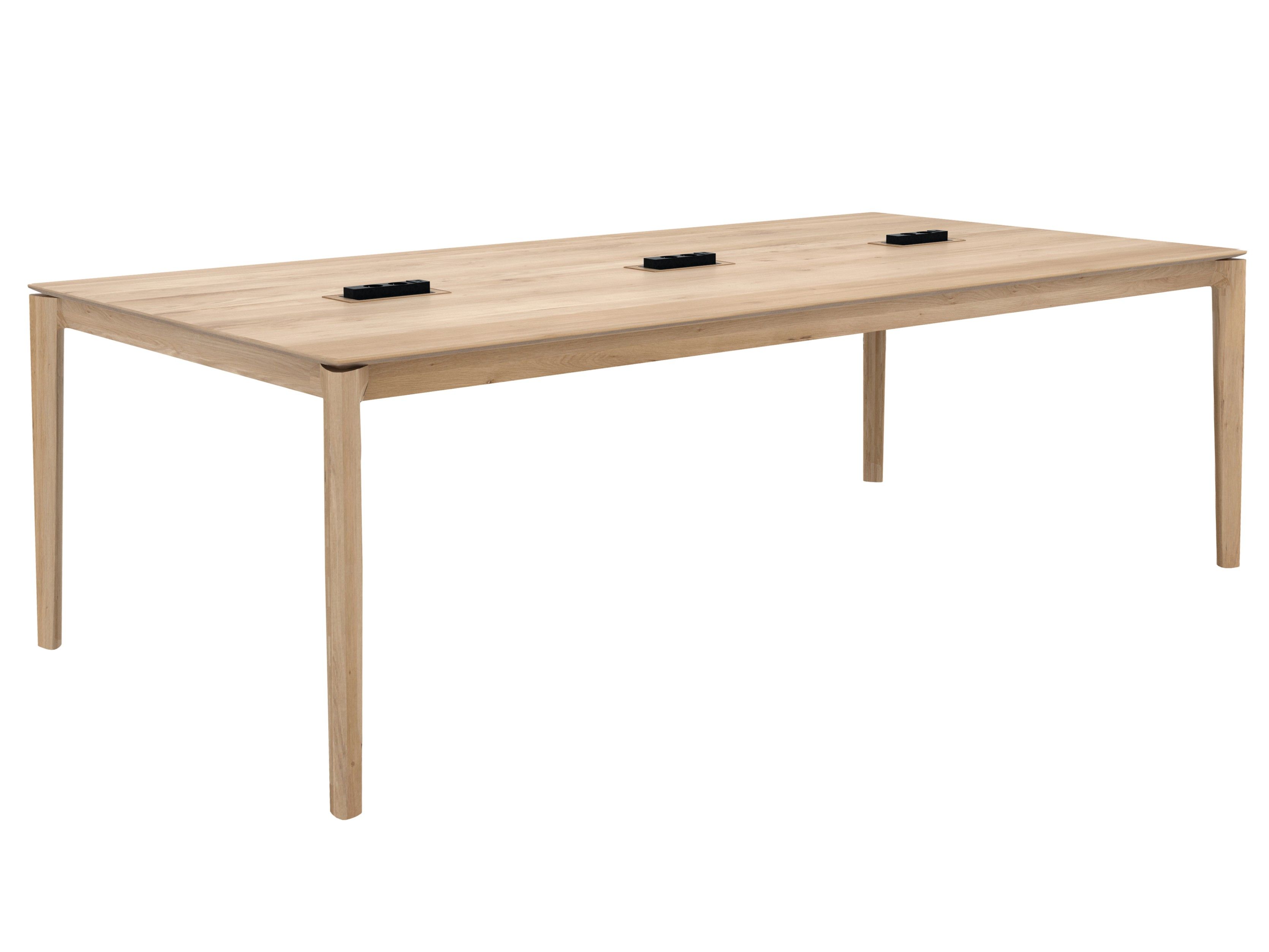 Прямоугольный стол для совещаний из дуба с электрической розеткой Ethnicraft Bok ARCH-00122201