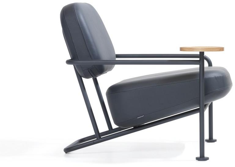 Blå Station Кожаное кресло с подлокотниками Åhus B30 Bla Station - Вид №1