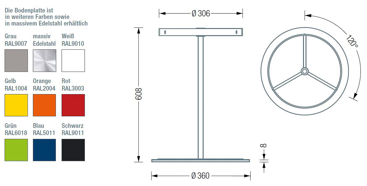 SST Подставка для зонтов anselma, основание: серое. PHOS  - Вид №4