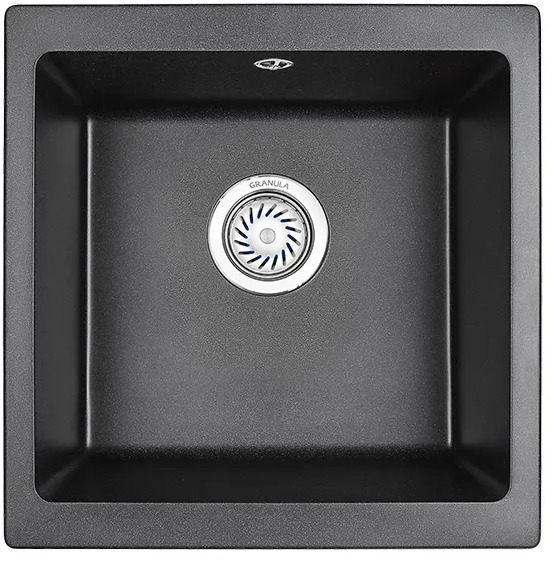 4451, ЧЁРНЫЙ, кухонная мойка, кварц