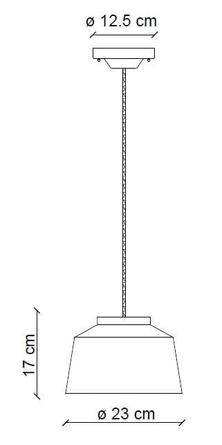 Керамический подвесной светильник FERROLUCE 50-е ARCH-00090134 - Вид №4
