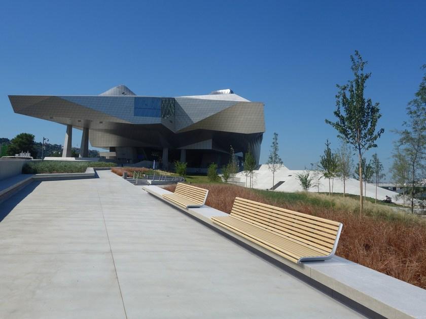 mmcité1 Скамья из стали и дерева со спинкой Portiqoa sun-id-1357302 - Вид №6