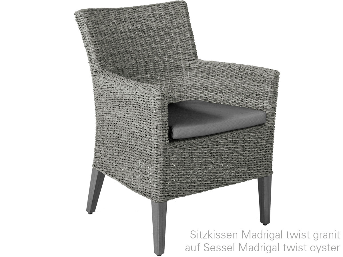 10.00.1076 Подушка кресла Madrigal Outdoor гранит Mbm  - Вид №2