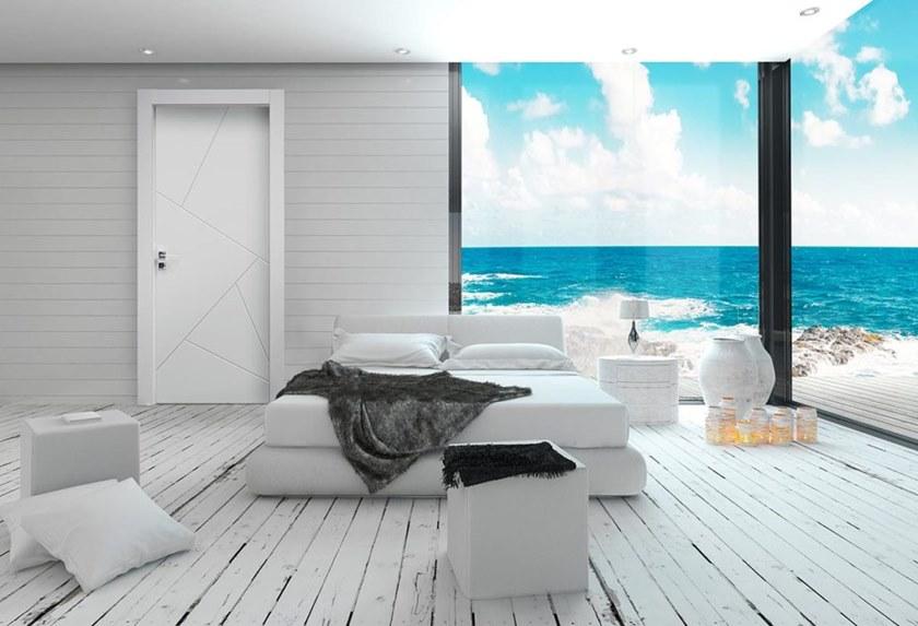 NUSCO Распашная лакированная деревянная дверь Artwork sun-id-1384283 - Вид №1