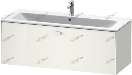 BR400402222 Brioso Тумбочка подвесная Белый глянцевый декор Duravit