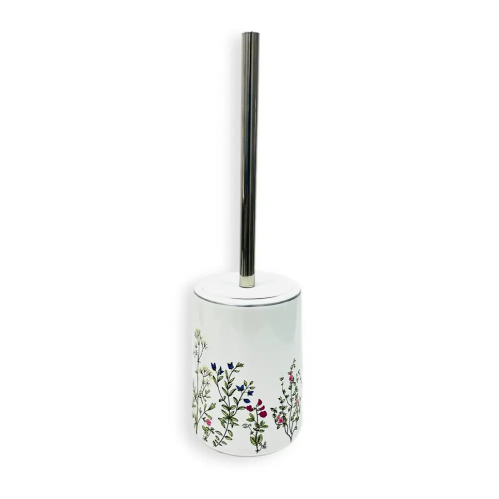 Primanova Flowers - керамический ёршик для унитаза с нейлоновой щетиной 89380918 STLM-1584124
