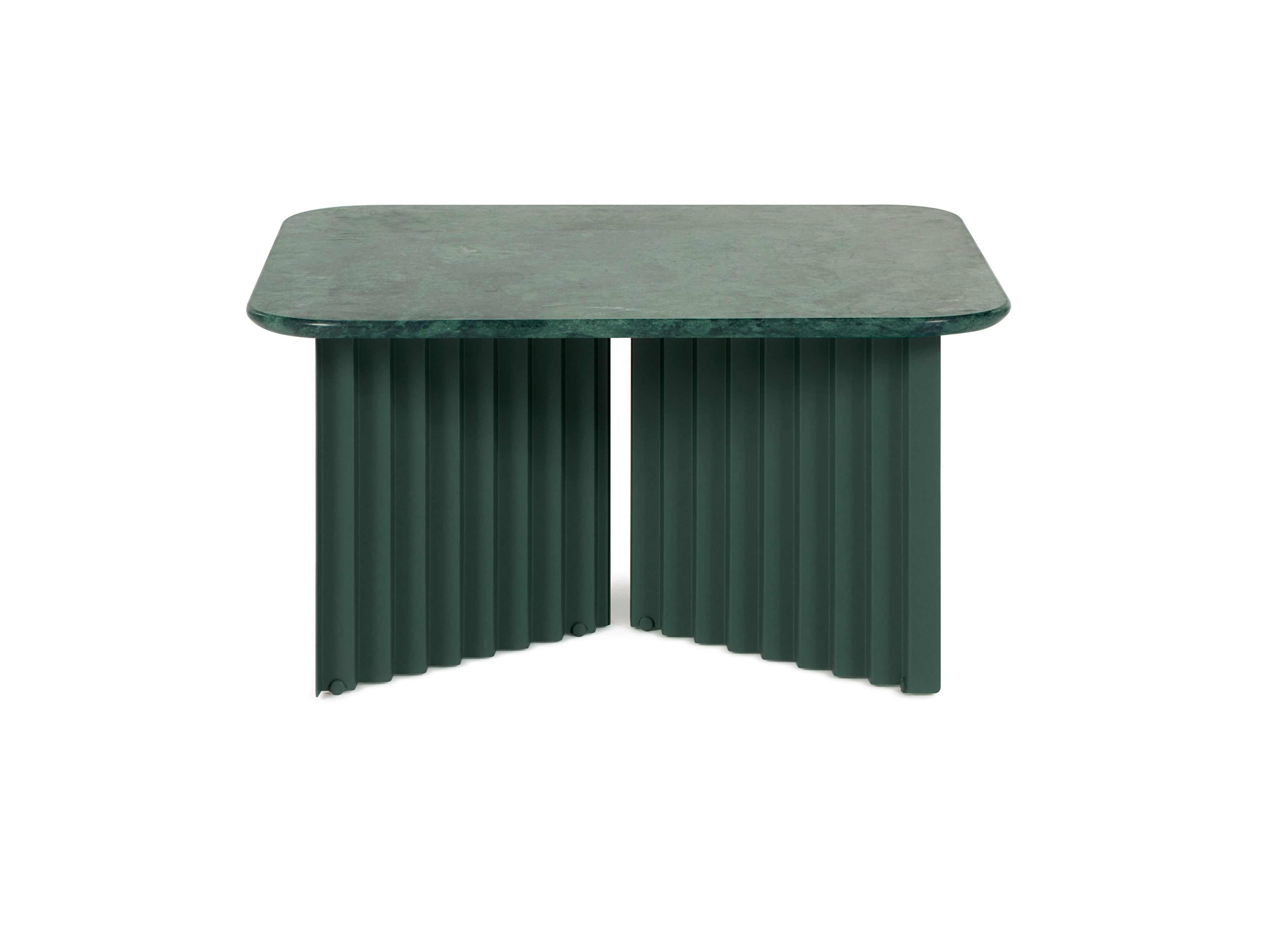 Мраморный низкий квадратный журнальный столик и стальная основа RS Barcelona Plec ARCH-00047733