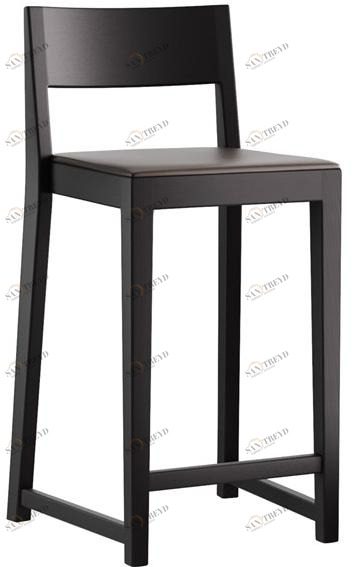 horgenglarus Высокий табурет из массива дерева со спинкой Miro sun-id-1463246