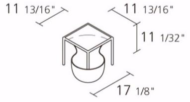 Alias Квадратный журнальный столик с вещевым ящиком Flow bowl sun-id-1452928 - Вид №5