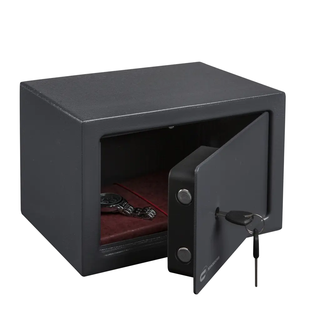 Сейф Standers 9/10 л с ключевым замком 28x18x20 см сталь 85155290 STLM-2195224 