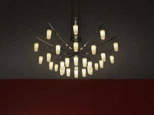 Grok Светодиодный подвесной светильник из алебастра Catenaria