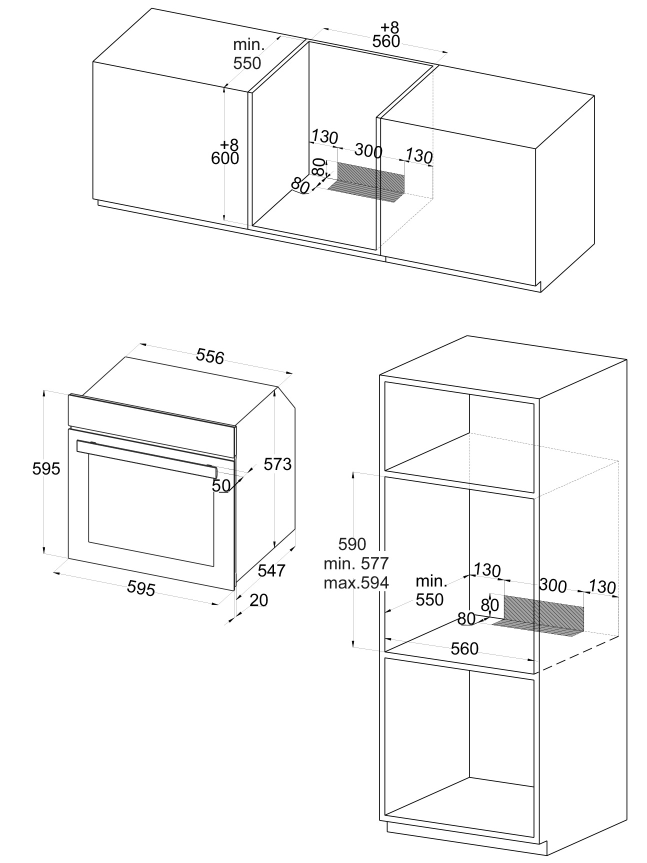 5348890 Электрический духовой шкаф Zigmund & Shtain E 149 W белый STDN-0031472 - Вид №1