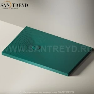 Flaminia WATER DROP Душевой поддон 120 см зеленый DR120.5020