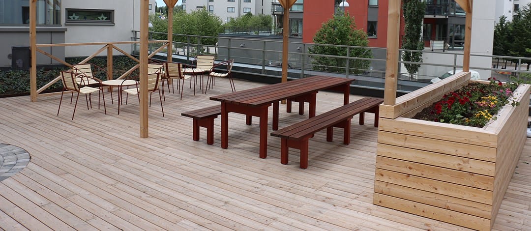 Стальной круглый садовый стол Nola Industrier Rocky ARCH-00012147 - Вид №2