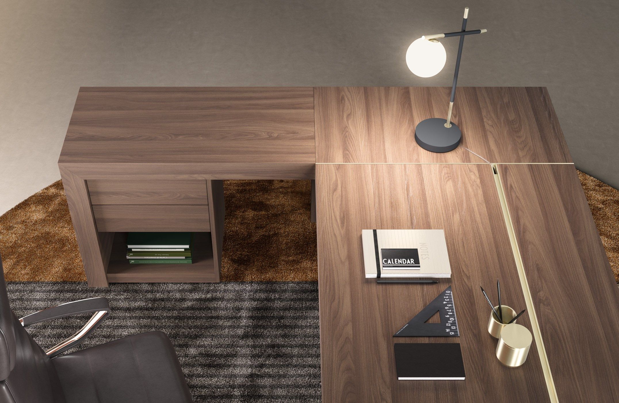 Деревянный исполнительный стол PROF Block 2.0 ARCH-00126139 - Вид №27