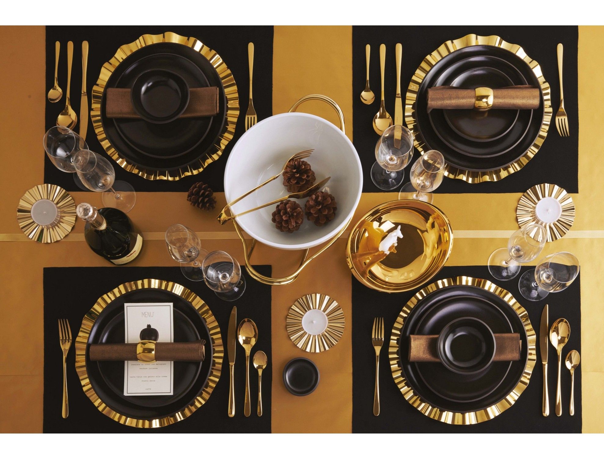 Круглый коврик из нержавеющей стали Sambonet Kyma ARCH-00073901 - Вид №4