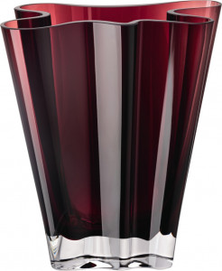 10654588 Rosenthal Ваза Rosenthal Поток 20см, стекло, ягодный Стекло