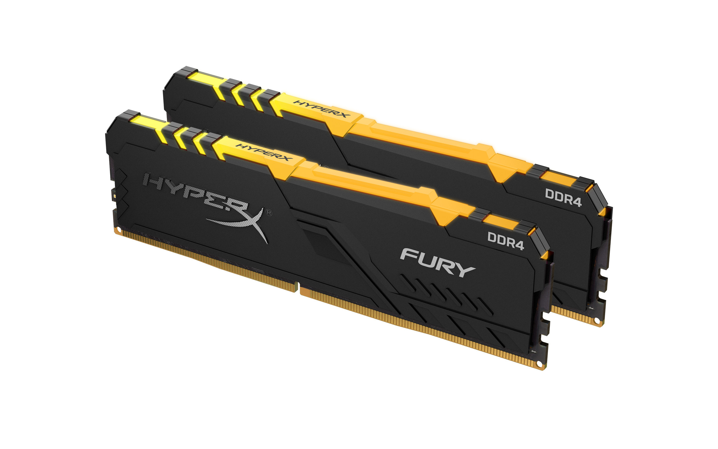 HX424C15FB3AK2/32 32gb 2400mhz ddr4 cl15 dimm (kit of 2) hyperx fury rgb Kingston Santreyd  - Вид №2