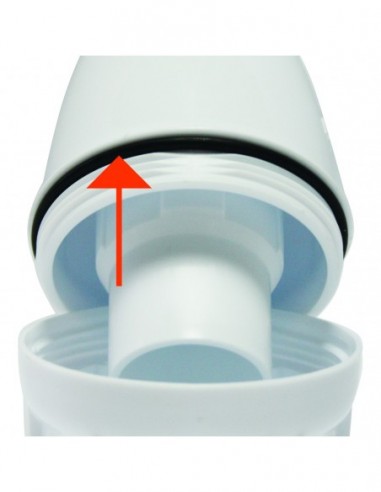 611100 001 00  Соединительная трубка Connectic для экономии места для умывальника, регулируемая, размер NF, диаметр 32 мм, двухкомпонентный Valentin Белый  - Вид №5