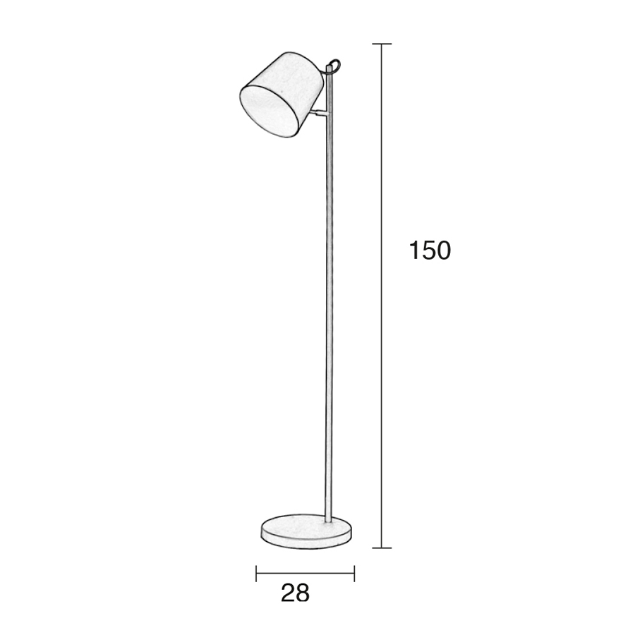 Лампа напольная Buckle Head, черная Zuiver 5002038 - Вид №7