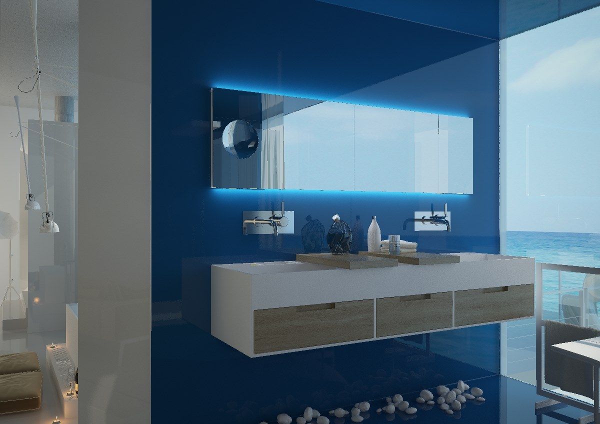 Двойная подвесная раковина из твердой поверхности MOMA Design CANASTA ARCH-00120362 - Вид №3