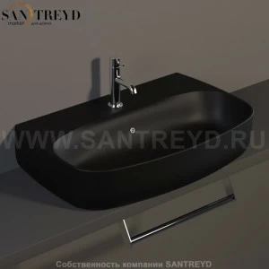 534231 Подвесная раковина настенная овальная Kerasan Nolita черная