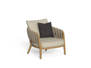 Садовое кресло из тикового дерева с подлокотниками