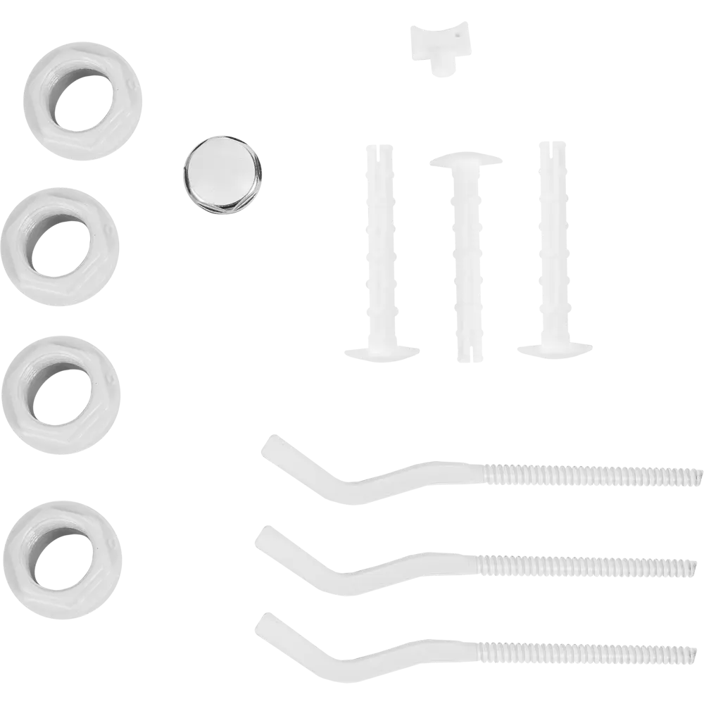 Монтажный комплект для радиатора Ростерм 1/2" сталь белый 10 шт STLM-2148933 - Вид №2