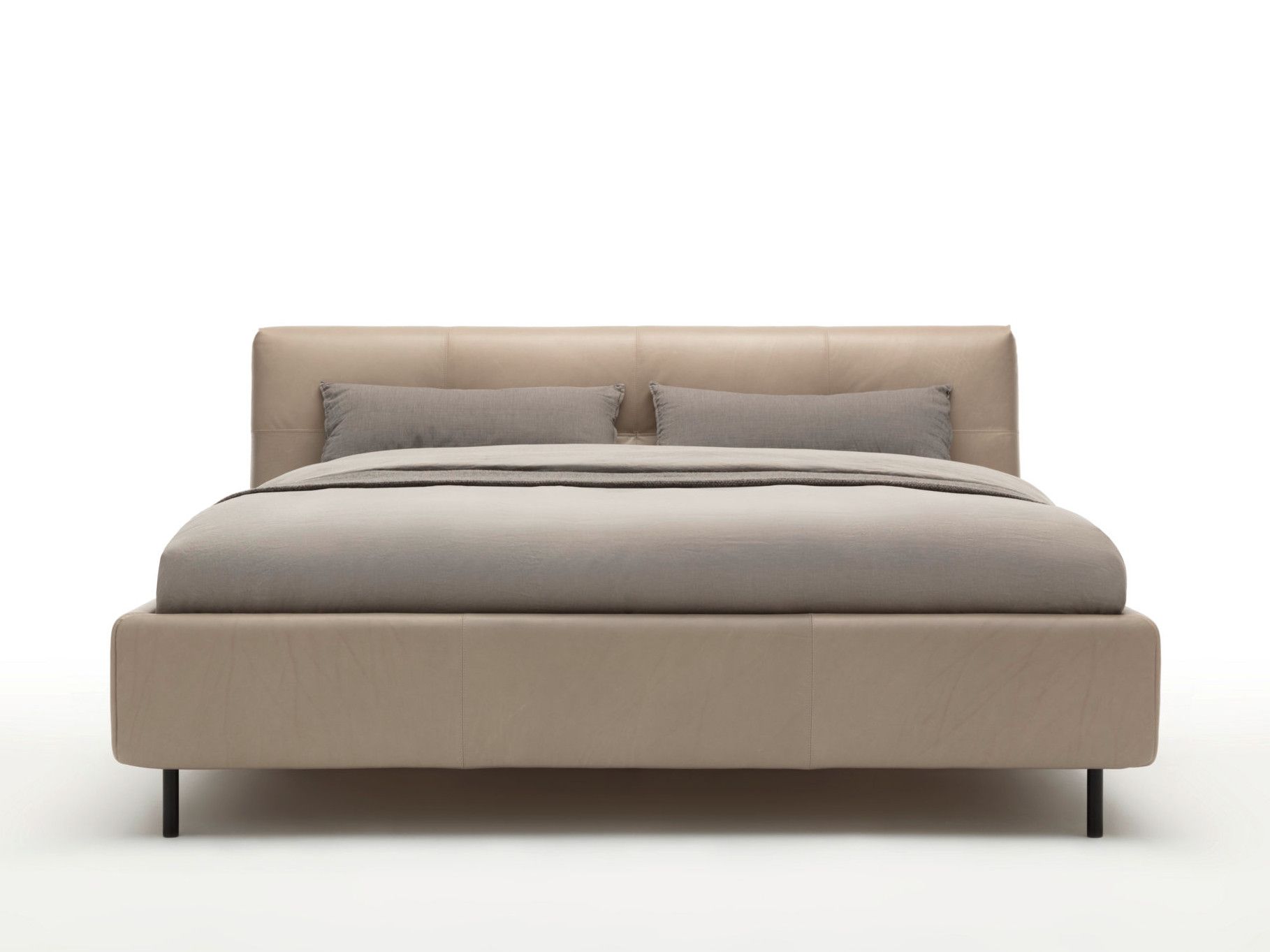 Кожаная двуспальная кровать с мягким изголовьем Rolf Benz Rolf Benz 50 ARCH-00131386 - Вид №2