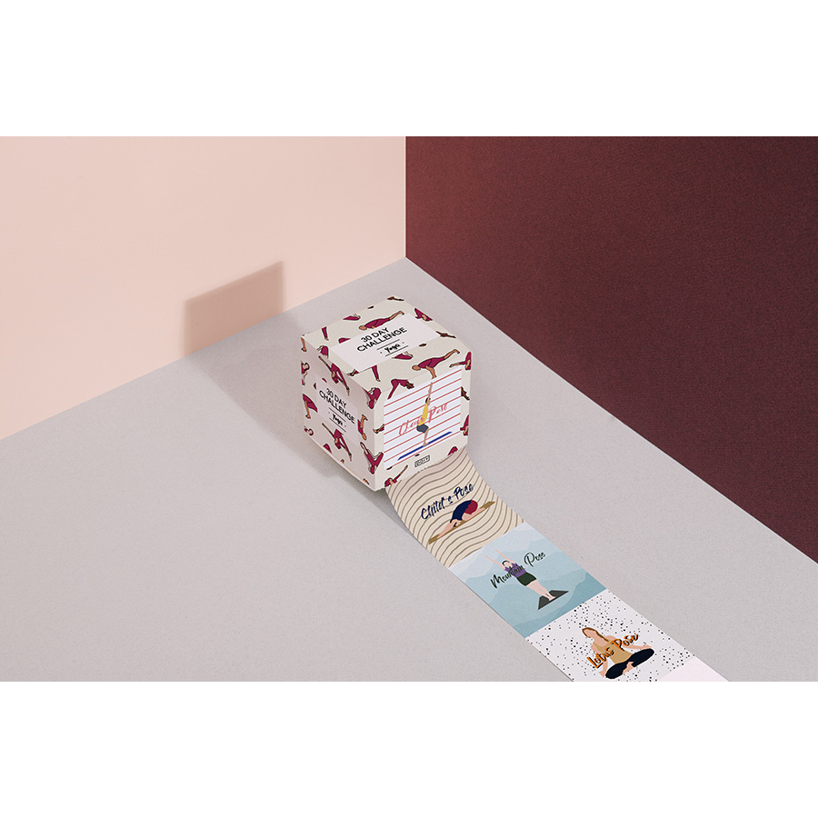 DYCHALYOE Набор поз для йоги на 30 дней yoga challenge Doiy  - Вид №2