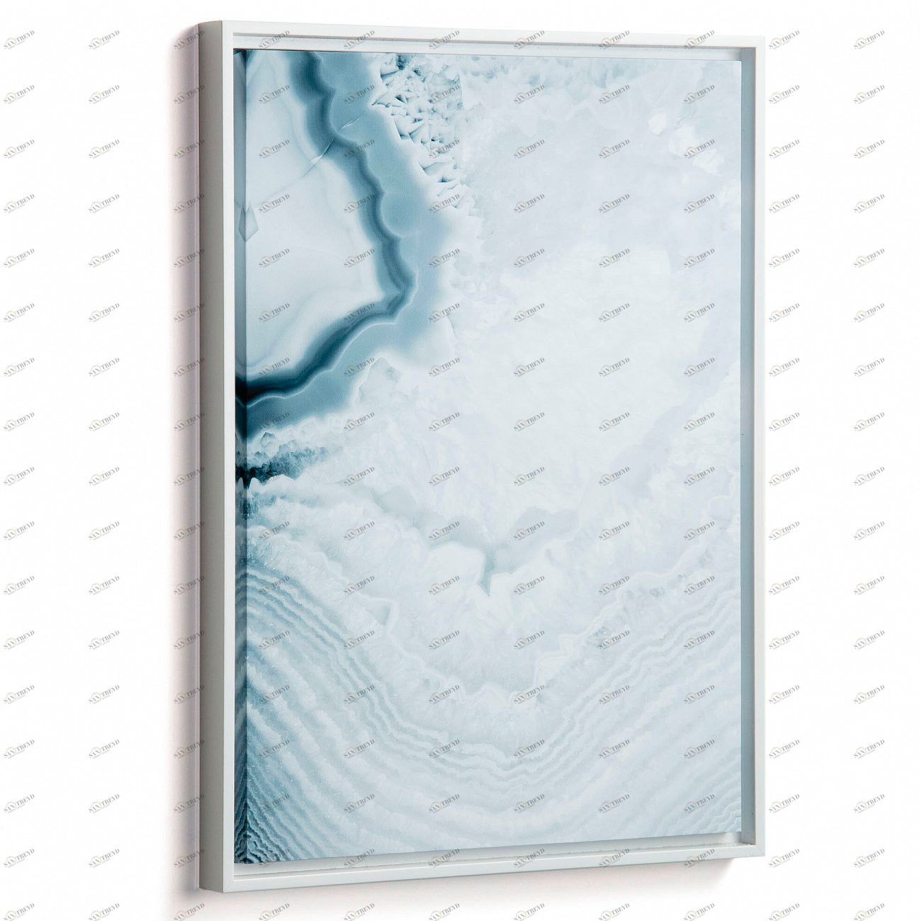 Картина на холсте 70х50 см голубая Whish blue от La Forma LA FORMA WHISH 343096 Белый;голубой;серый 