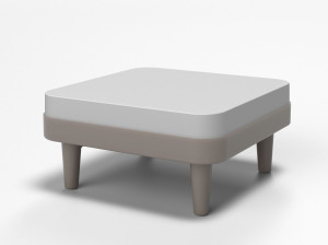 Пуф из пенопласта с покрытием