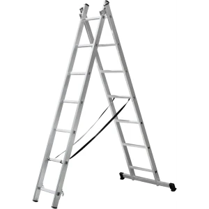 Выдвижная алюминиевая лестница DILWIS с противоскользящими ступенями 89395384