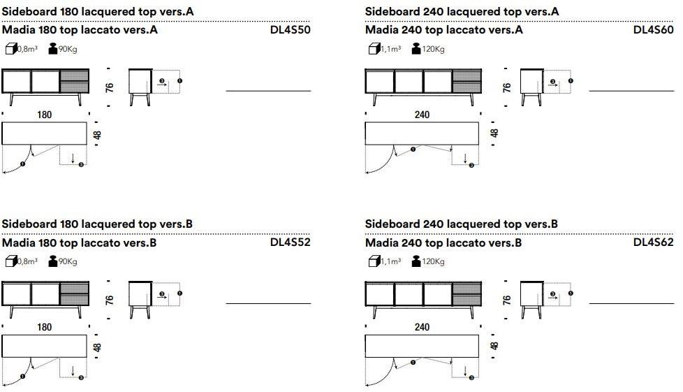Moroso Комод с распашными дверцами и ящиками sun-id-1440843 - Вид №1