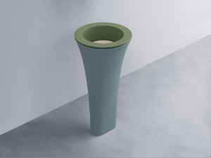 AMLA45-AG+AMPILT-LN+AMCOLT-PL Раковина Amedeo Tondo отдельностоящая cielo Enjoy + Amedeo