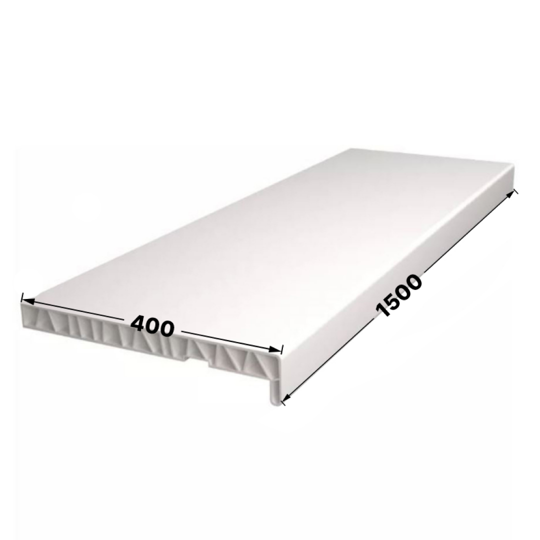 Подоконник ПВХ /белый/ 400х1500 STSR-1945 STELLA 